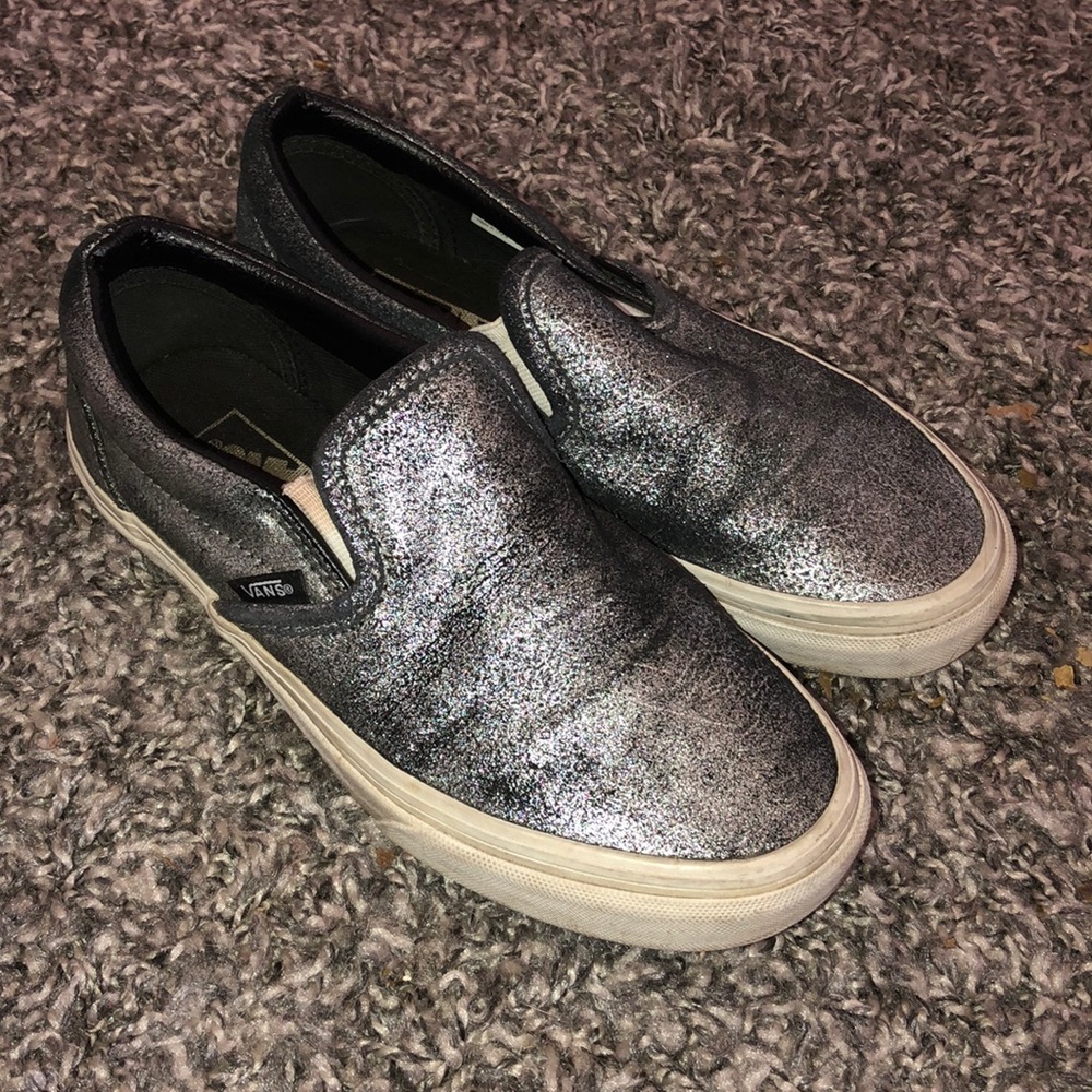 Black Metallic Vans